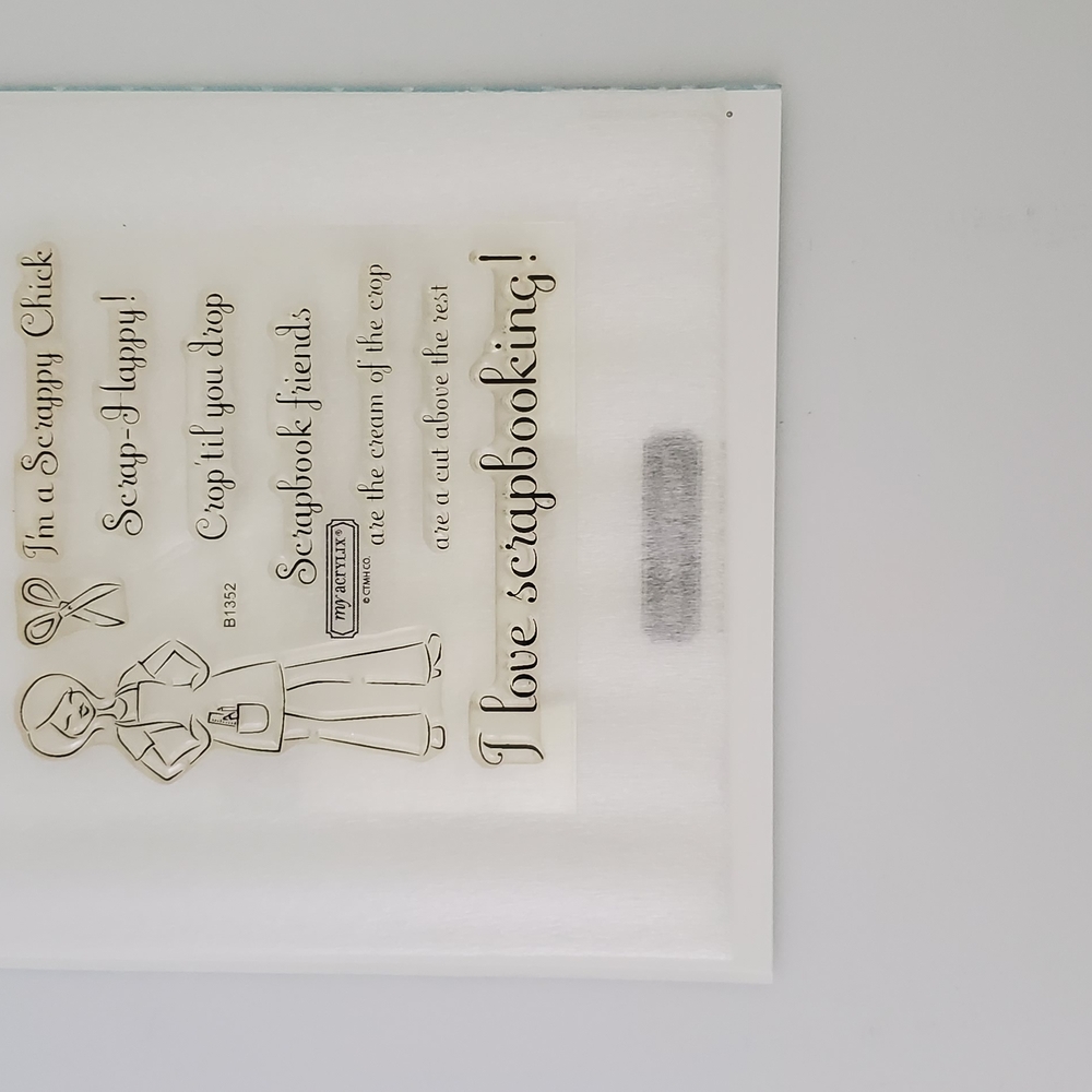 Close To My Heart Ms. Scrapbook Clear Acrylic Stamps B1352